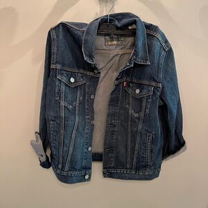 Levi Jean jacket, size, medium, and gray condition